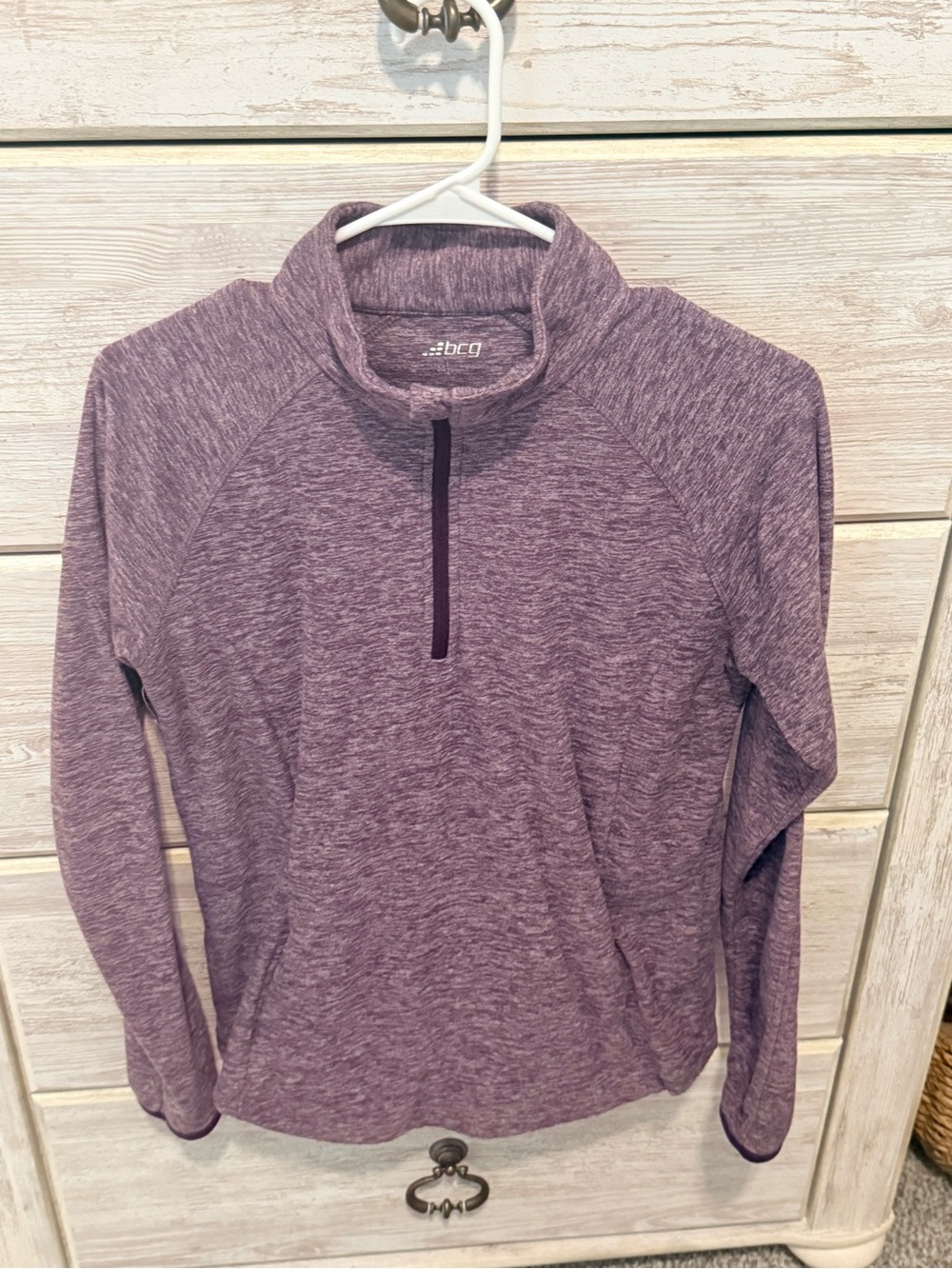 bcg Purple Heather Performance Half-Zip Pullover